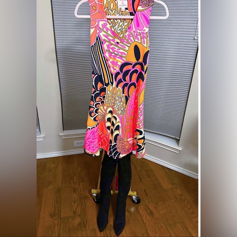 Designer Julie Brown 60’s flower child swing dress! Brigitte Bardot Vibes🌸✌️💖✨